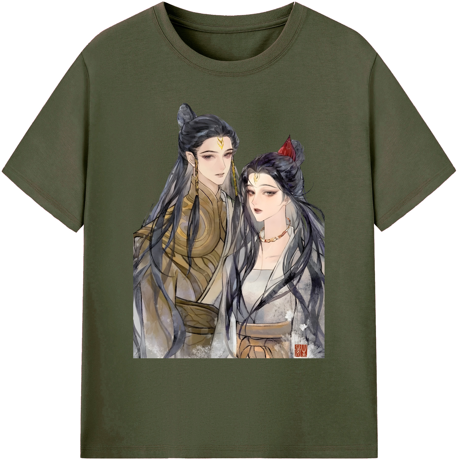 （画像用） Ne Zha 2 ナタ 魔童の大暴れ 綿100％ メンズ半袖Tシャツ｜肌触りやわらか＆通気性